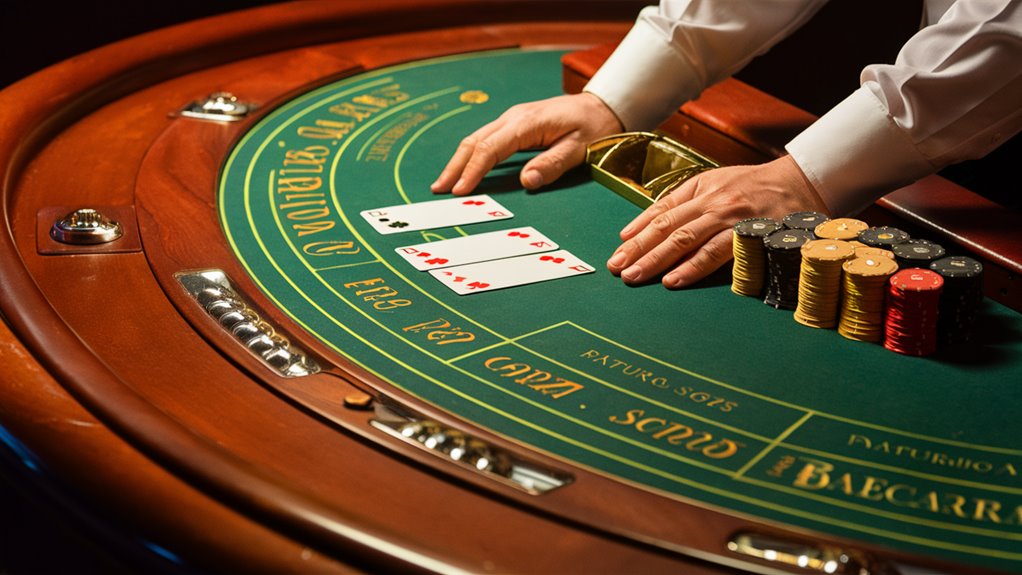 baccarat card drawing rules