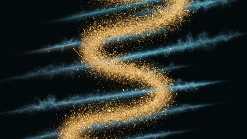 collision of particles and illumination