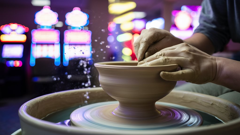 gambling games become ceramic art