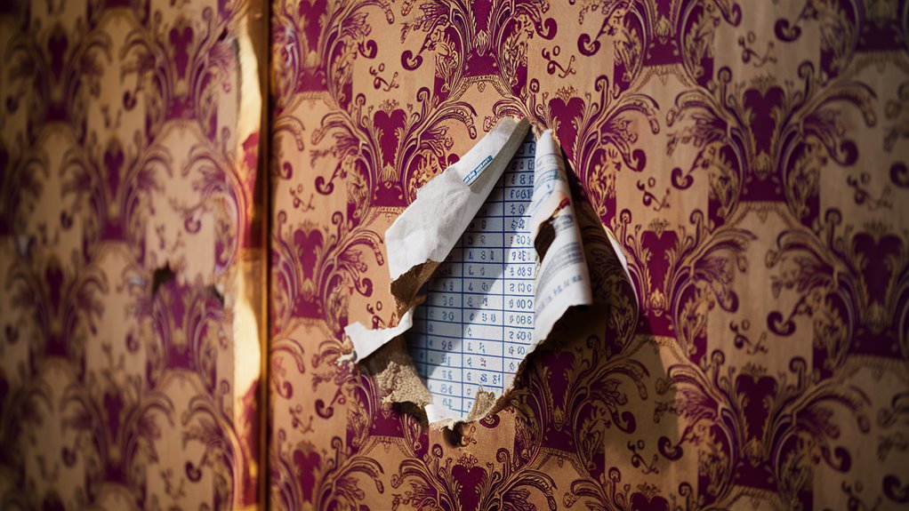 hidden gambling behind decoration