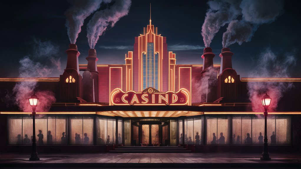 hazy gambling house atmosphere