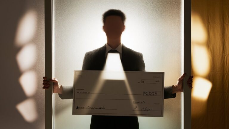 hide lottery prize identity