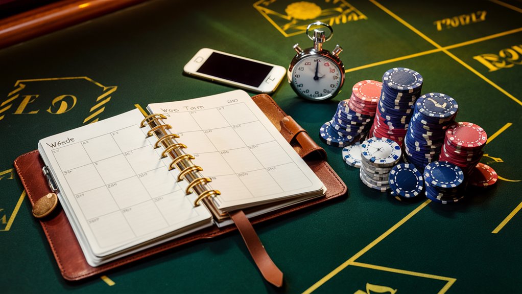 organize your gambling schedule