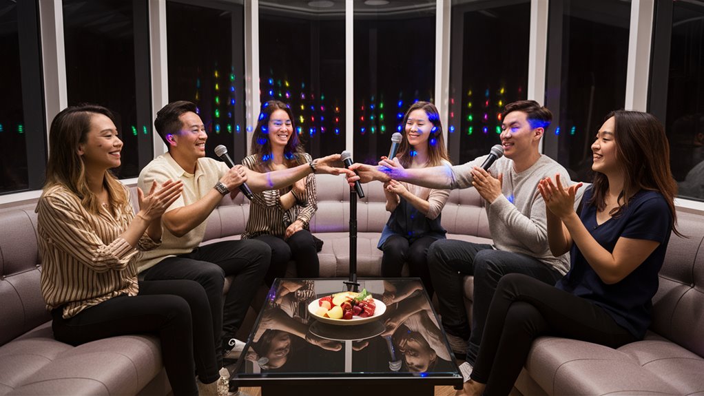 sing respectfully at korean noraebang