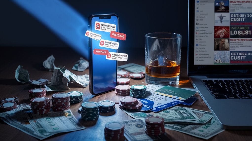 social media promotes gambling