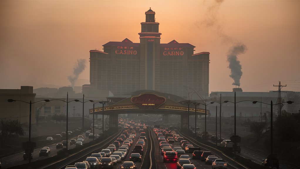 traffic affects outdoor air quality