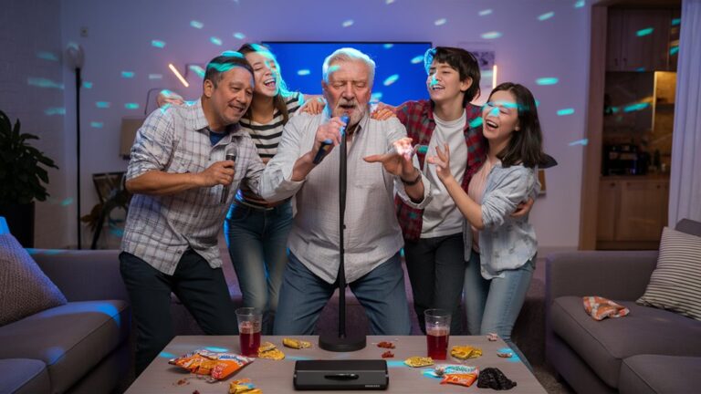 fun family karaoke together