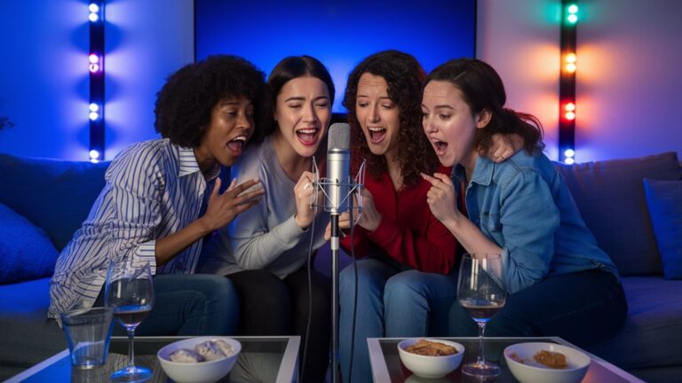 fun group singing together