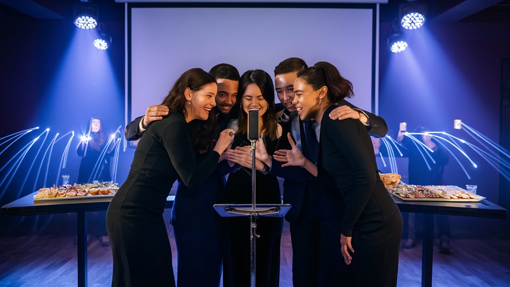 fun team singing night