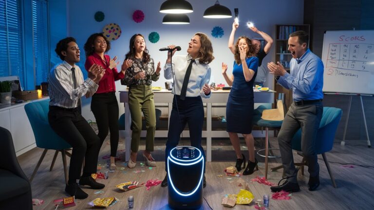 have fun office karaoke
