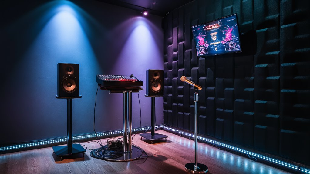 prepare karaoke system setup