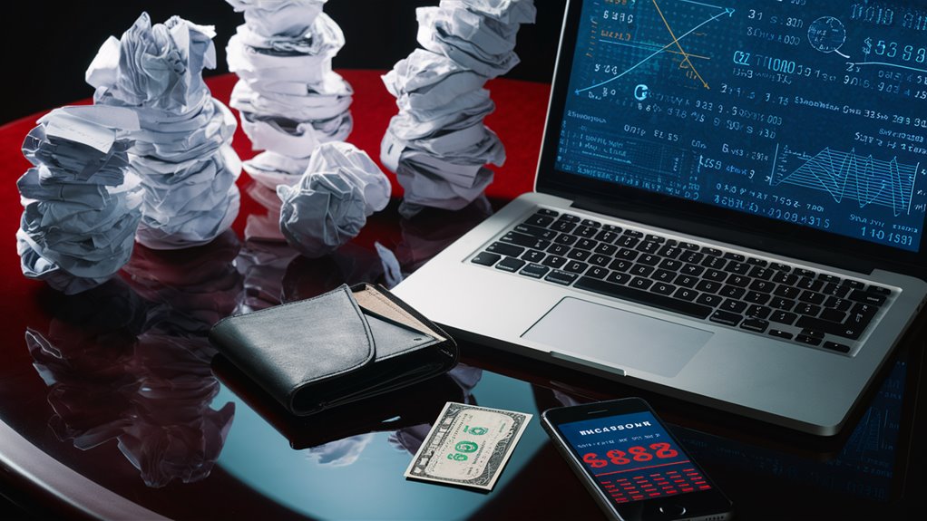 money lost through gambling